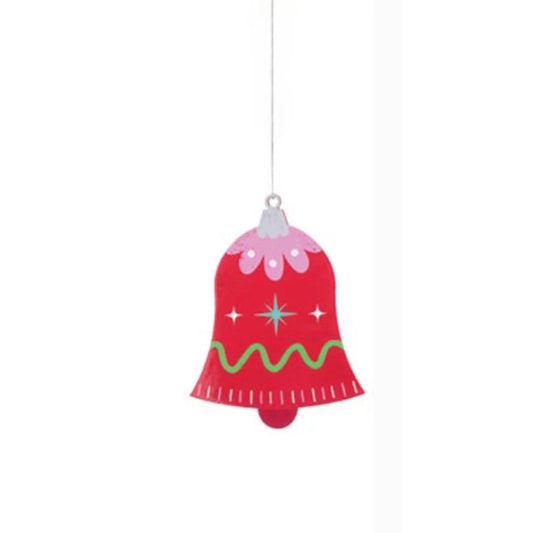 RETRO TIDINGS LACQUER WOODEN ORNAMENT BELL