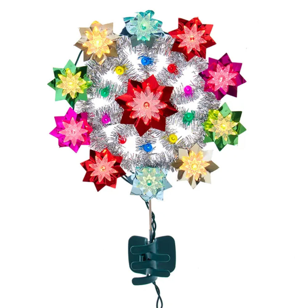 Kurt Adler Light Multicolor Retro Reflector Tree Topper