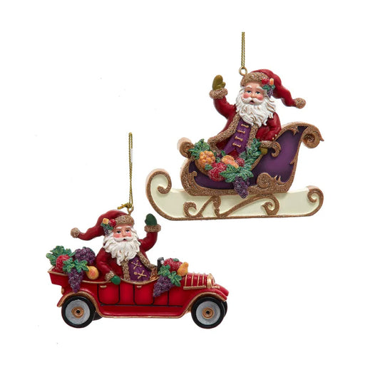 Santa Transportation Ornament