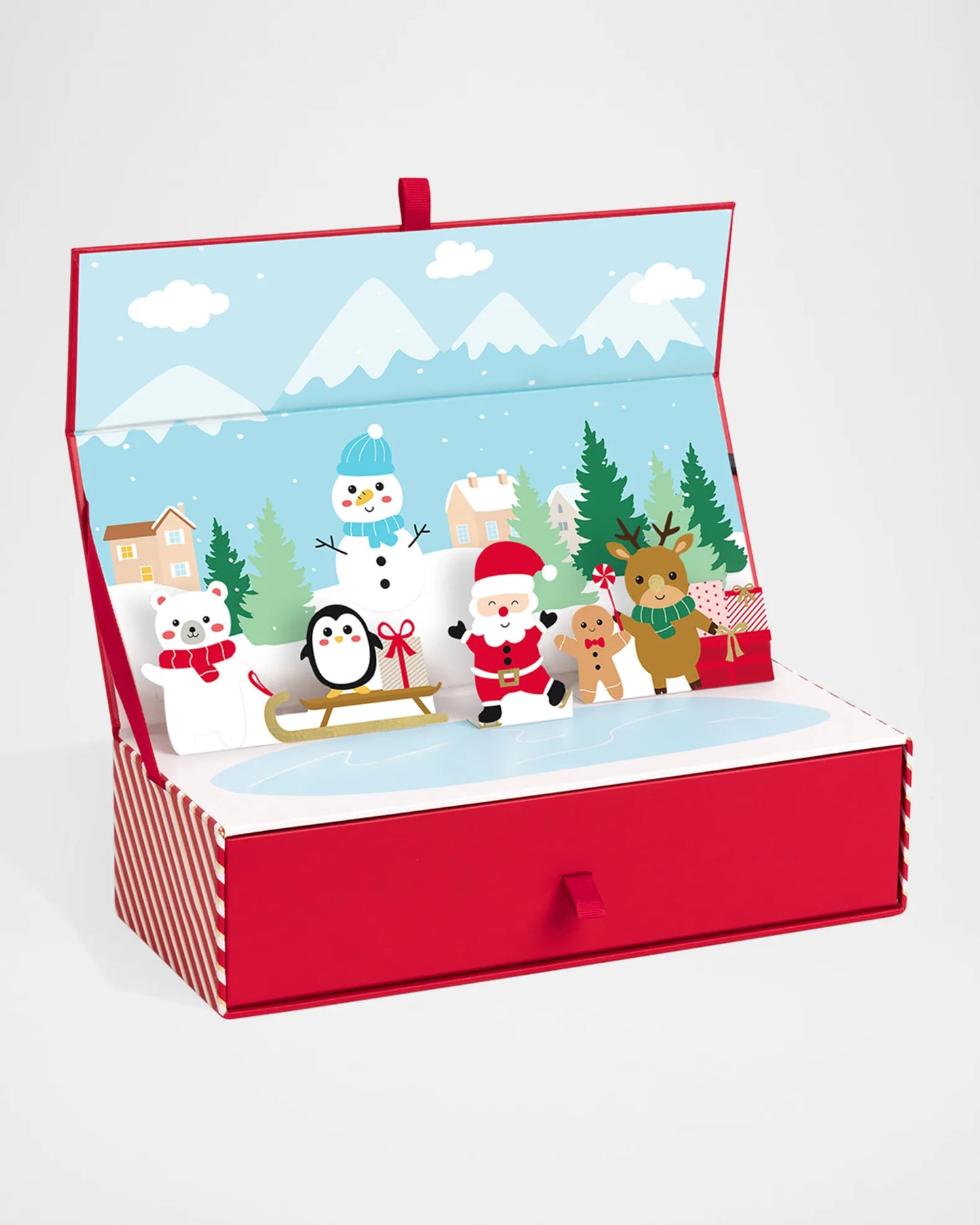 SUGARFINA Holiday 2024 Santa and Friends 3-Piece Pop Up Bento Box