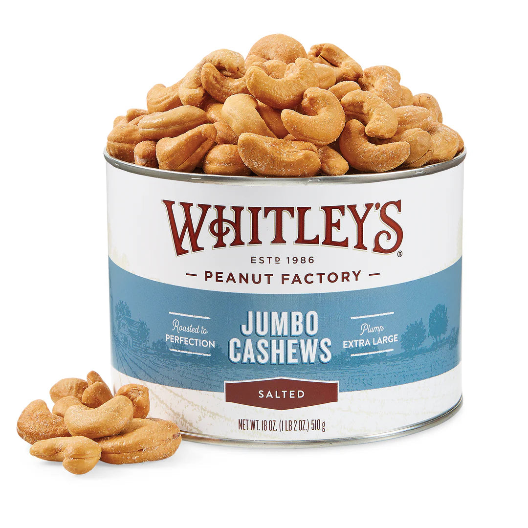 Whitley’s Salted Cashews 18 oz.