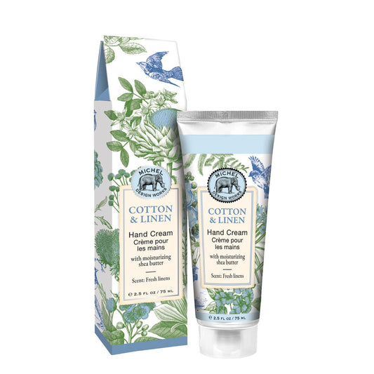 Michel Design Works Cotton & Linen Hand Cream 2.5 oz