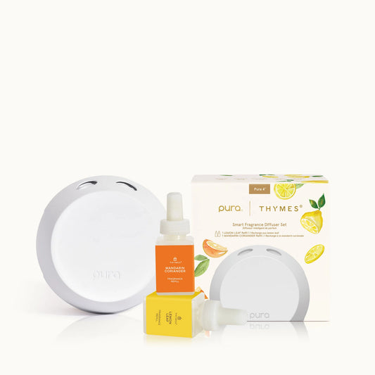 Thymes Pura V4 Lemon Leaf & Mandarin Coriander Kit