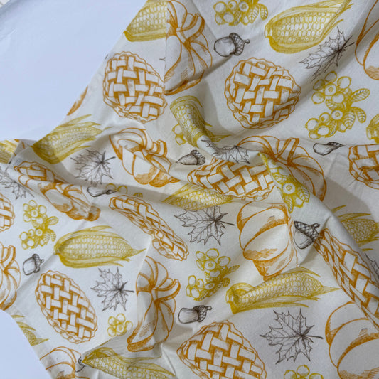 Corn, Bread, & Pumpkin Floursack Towel
