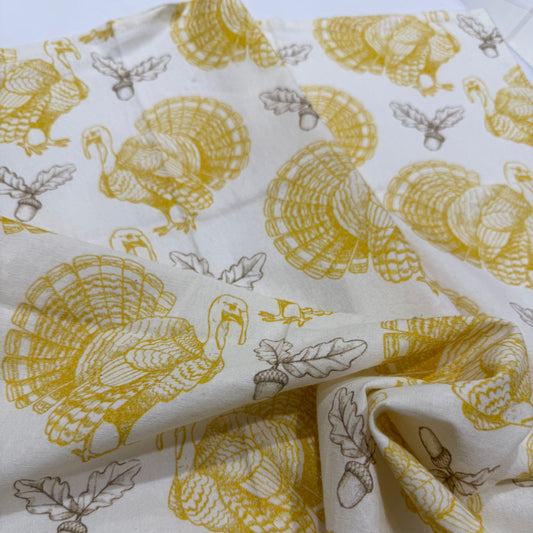 Turkey & Acorn Floursack Towel