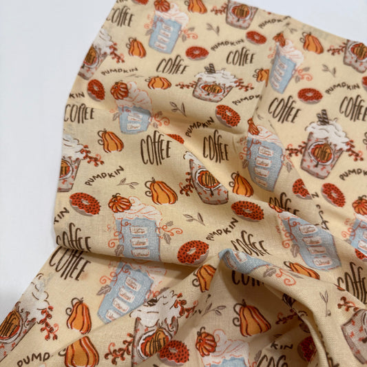 Pumpkin Coffee Floursack Towel
