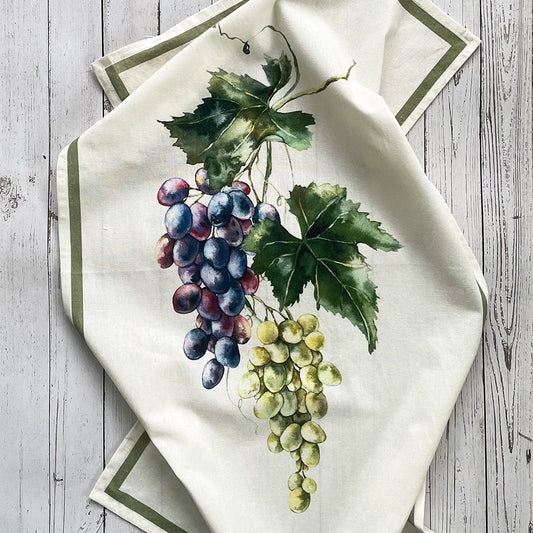 Grapes Flour Sack Towel