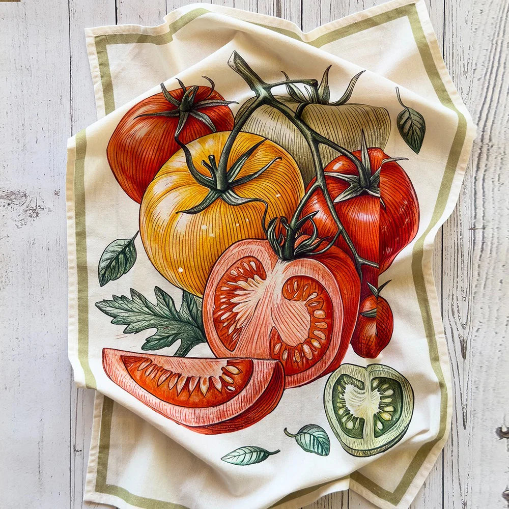 Sliced Tomatoes Floursack Towel