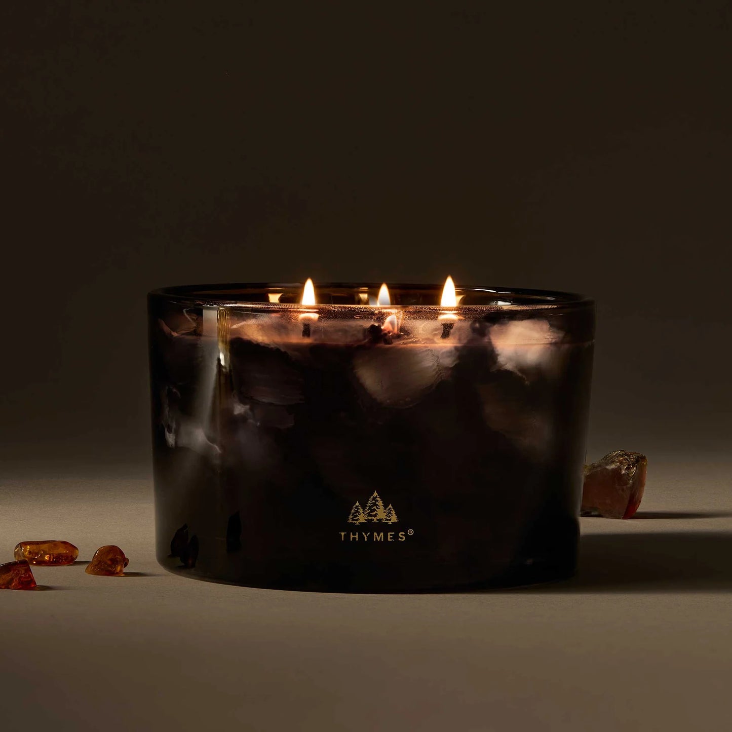 Thymes Noir Woods 3-Wick Candle 18oz