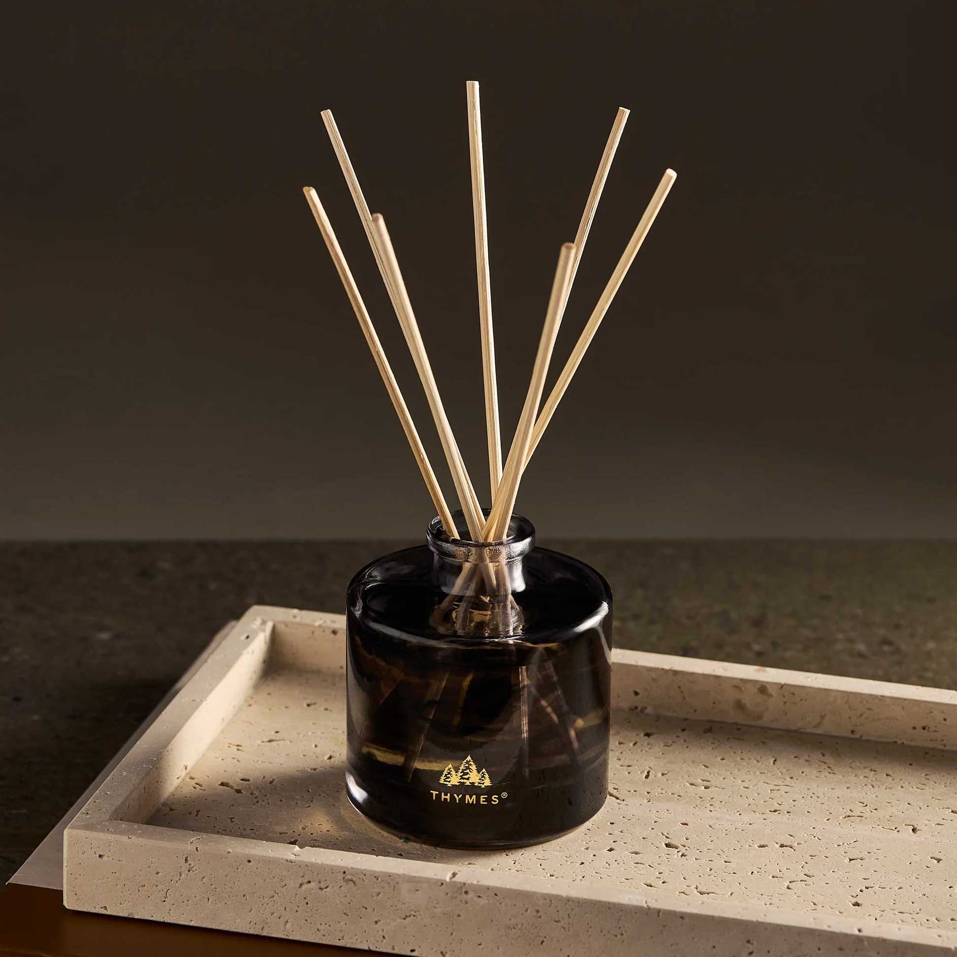 Thymes Noir Woods Petite Reed Diffuser - Thumbnail 3