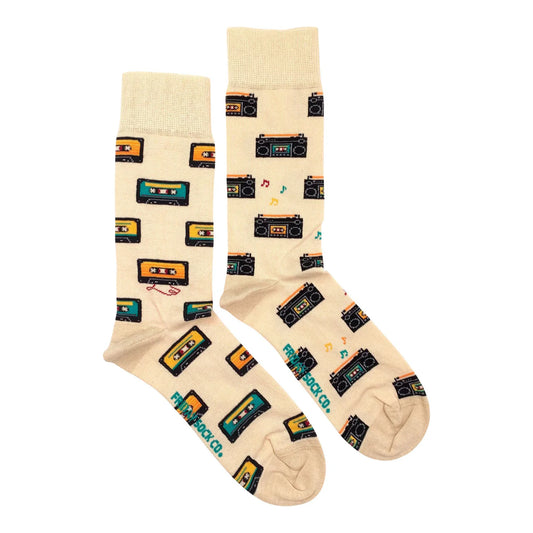 Men's Cassette & Boombox Mismatched Socks