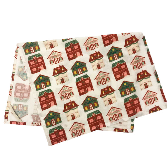 Christmas House Flour Sack Towel