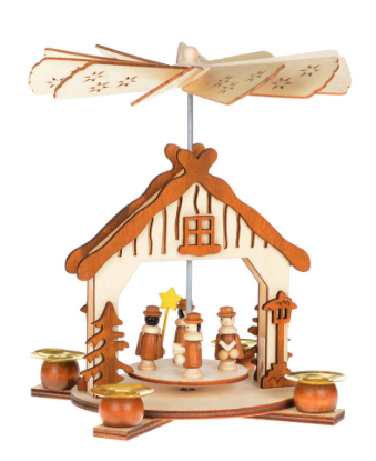 7" Christmas Pyramid with Carollers