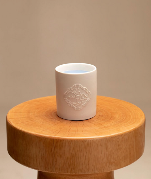 Amoln - Old Tjikko White Ceramic Candle - 11.2oz