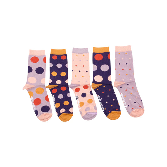 Men's Purple & Orange Polka Dots Lost Sock Laundry Box