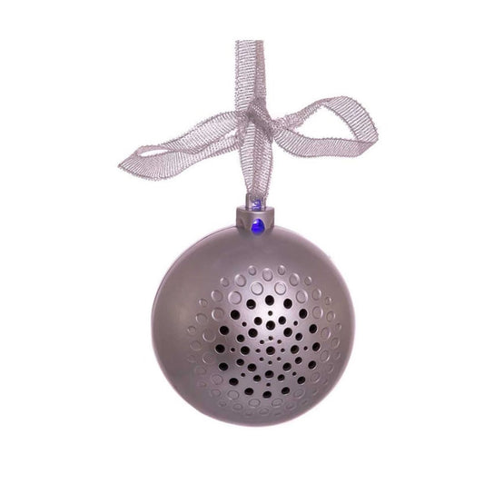 Silver Bluetooth Speaker Ball Ornament