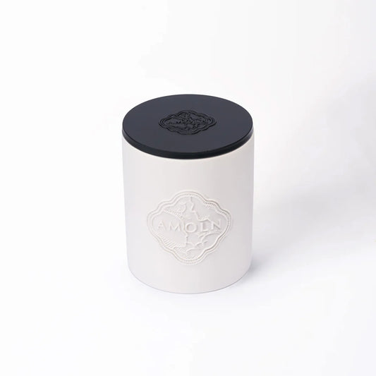 Amoln - Old Tjikko White Ceramic Candle - 11.2oz