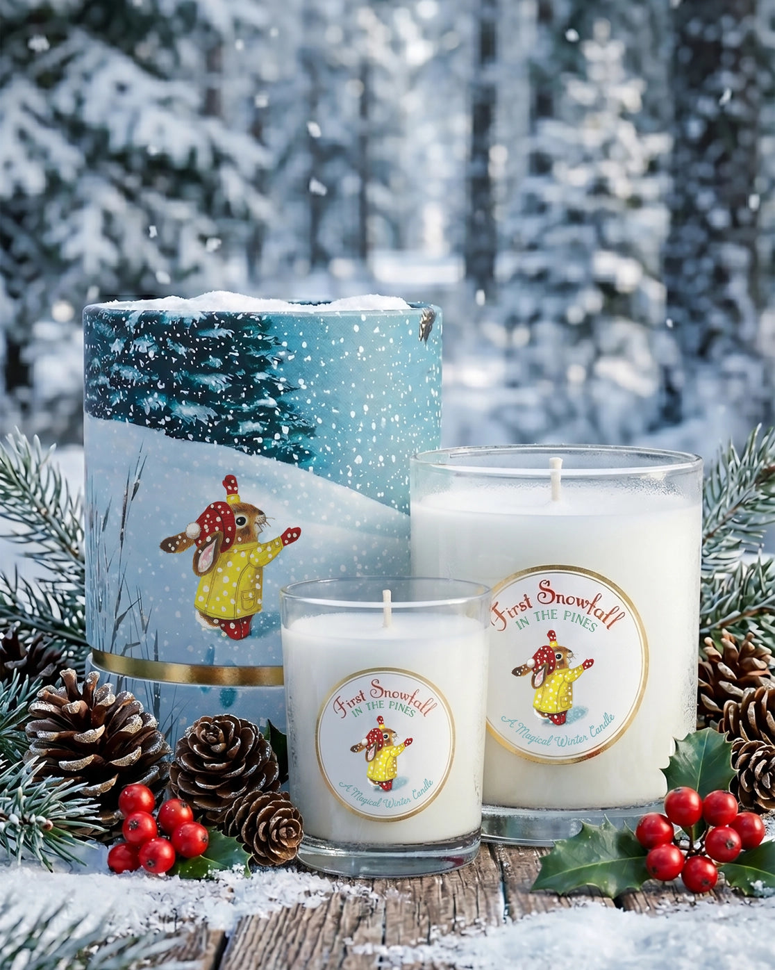 Richard Scarry First Snowfall 3oz Votive Candle