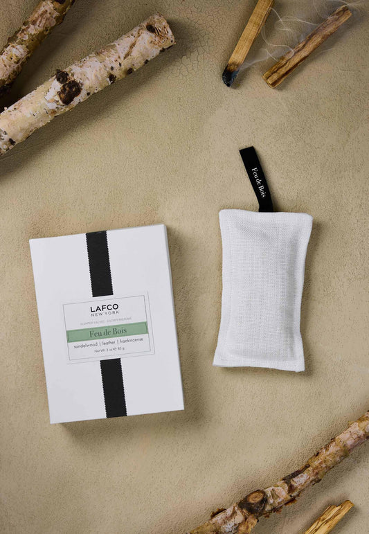 Scented Linen Sachet - Feu De Bois