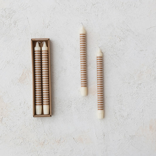 Tan Striped Taper 10"