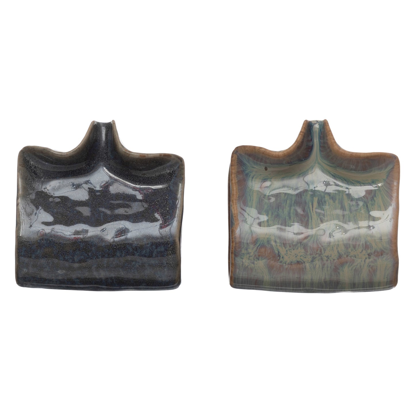Glazed Stoneware Soap & Sponge Dish
