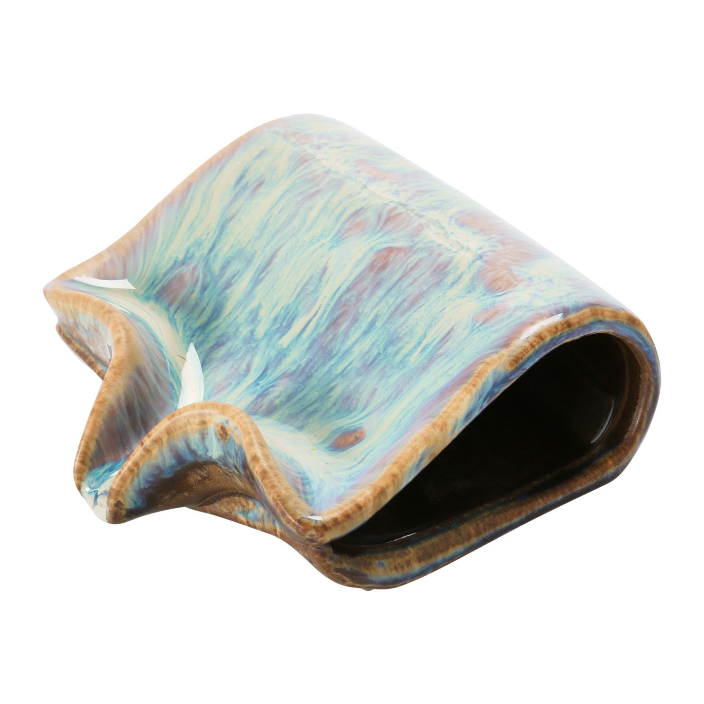 Glazed Stoneware Soap & Sponge Dish