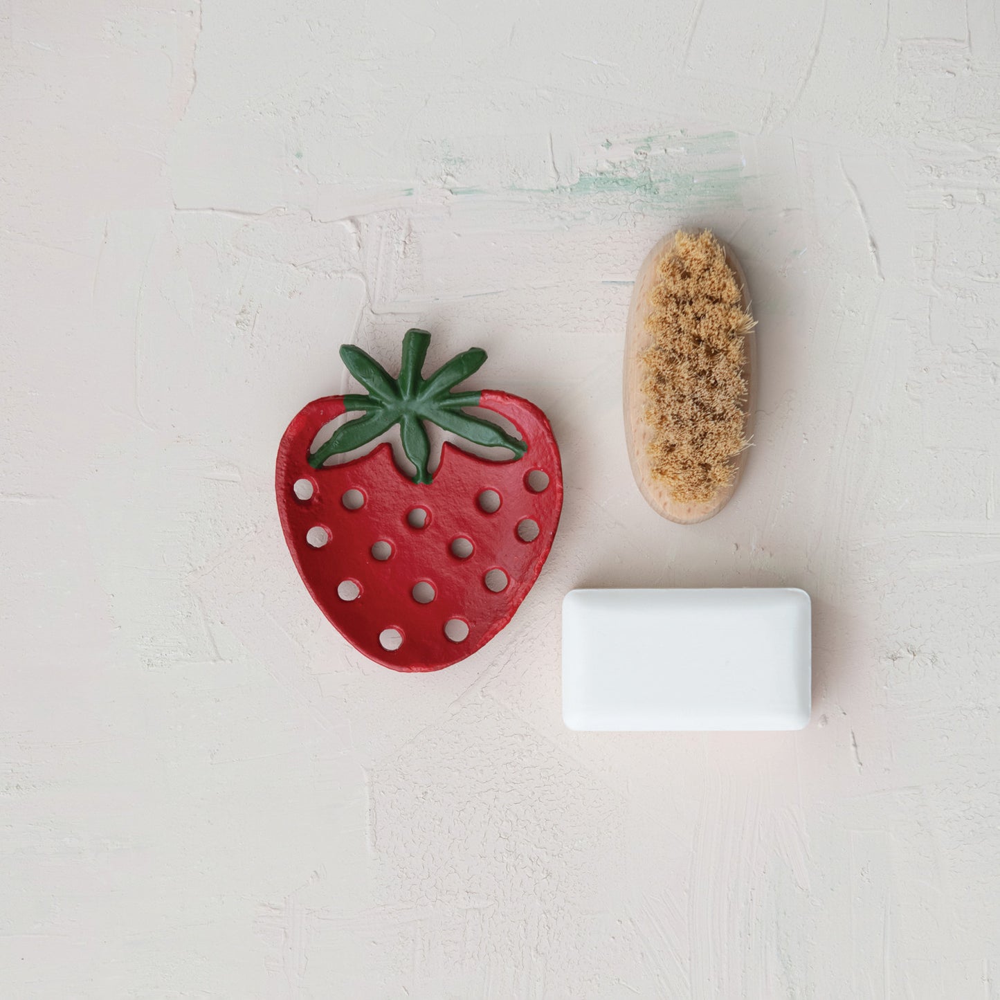 Cast Iron Strawberry Shaped Soap Dish