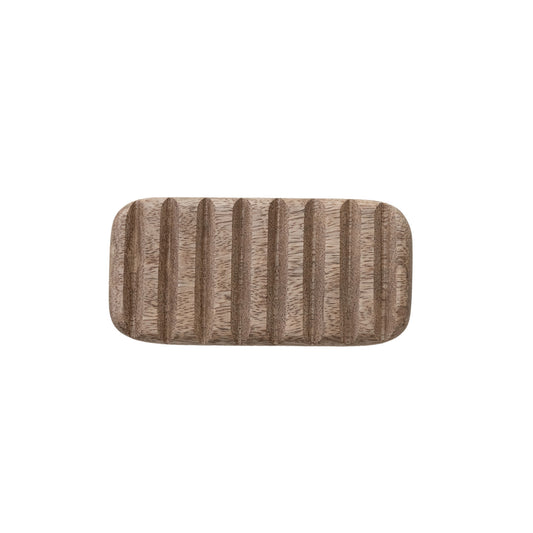 Carved Mango Wood Soap Dish
