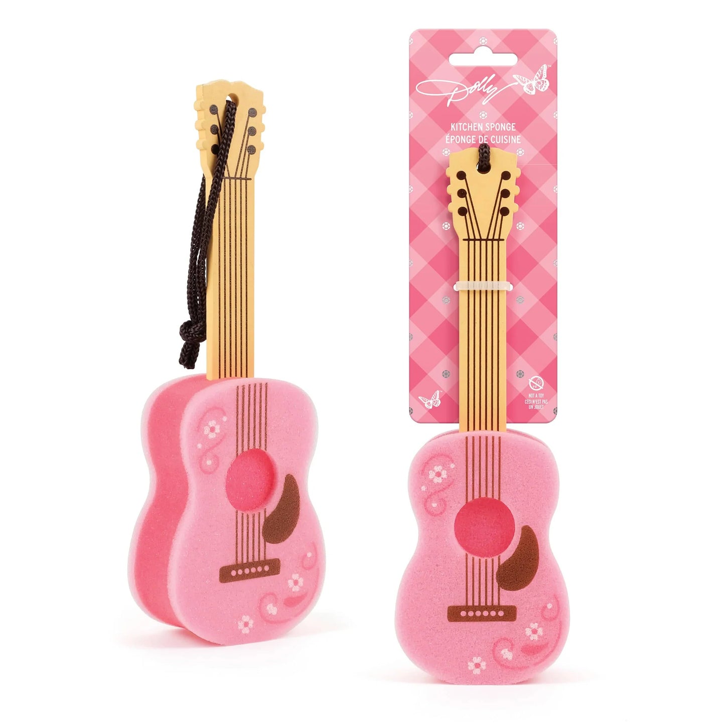 Dolly Parton Guitar Bottle Sponge