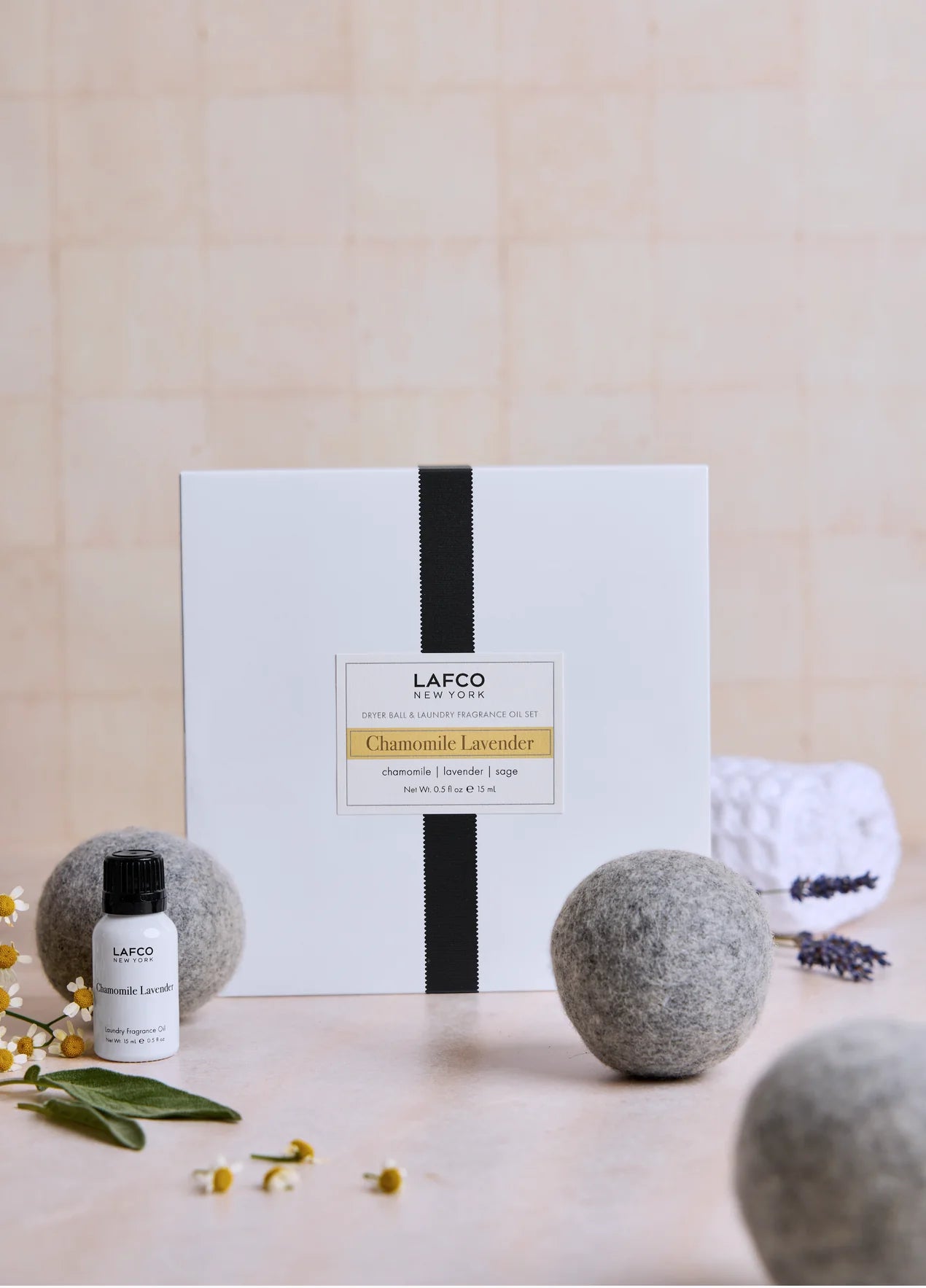Chamomile Lavender Scented Dryer Ball Set