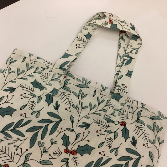 Christmas Leaves Tote Bag