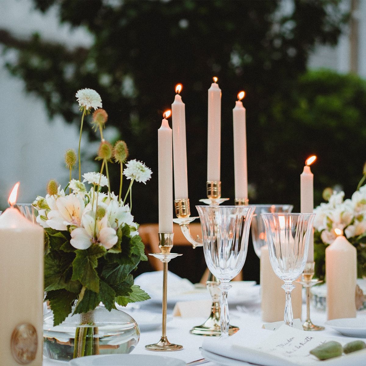 Khaki Madeleine Taper Candles
