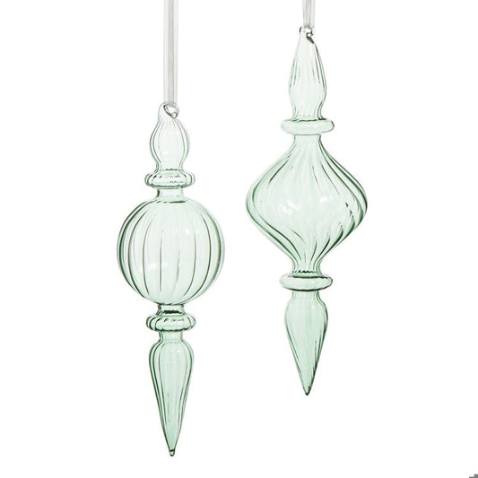 9.5" Sage Finial Ornament
