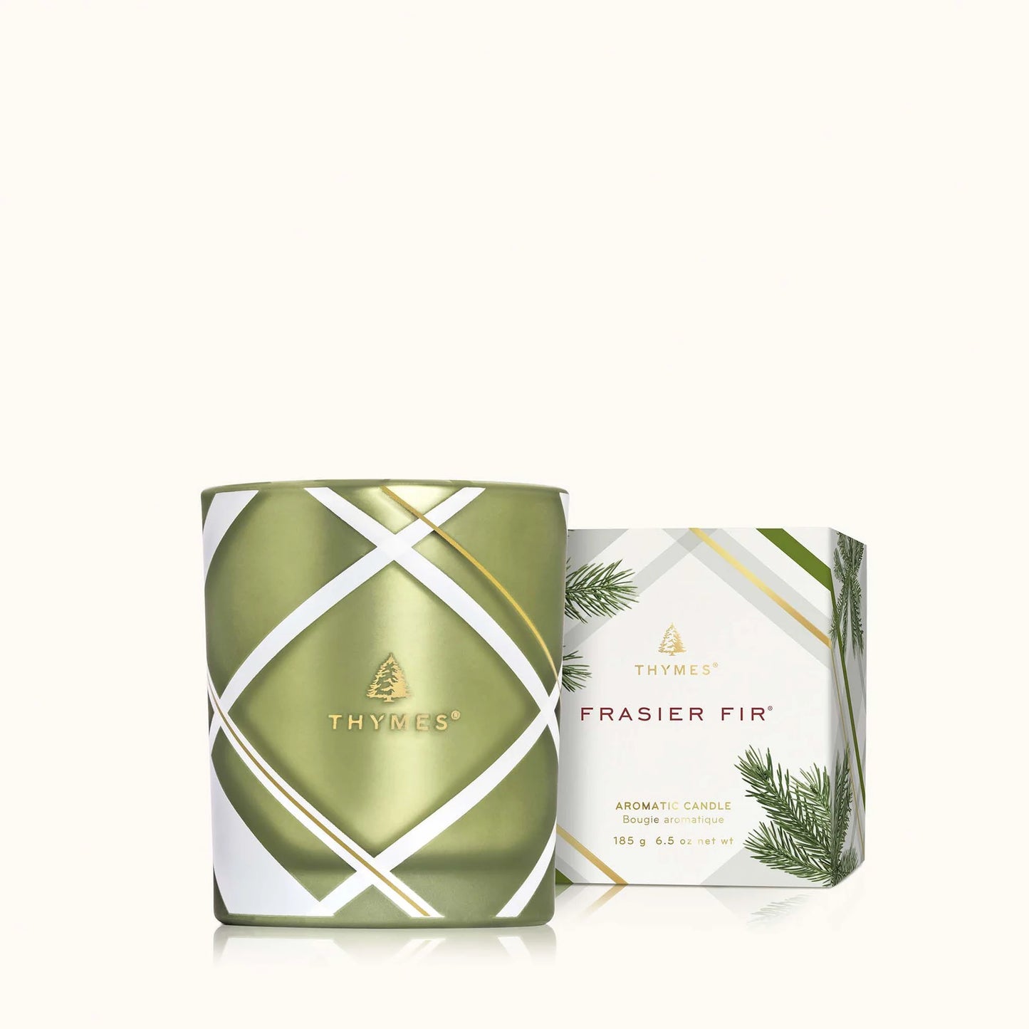 Thymes Frasier Fir Plaid Candle - 4 Sizes