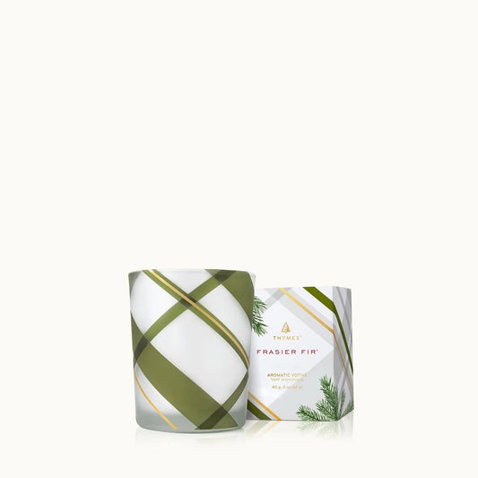Thymes Frasier Fir Plaid Candle - 4 Sizes