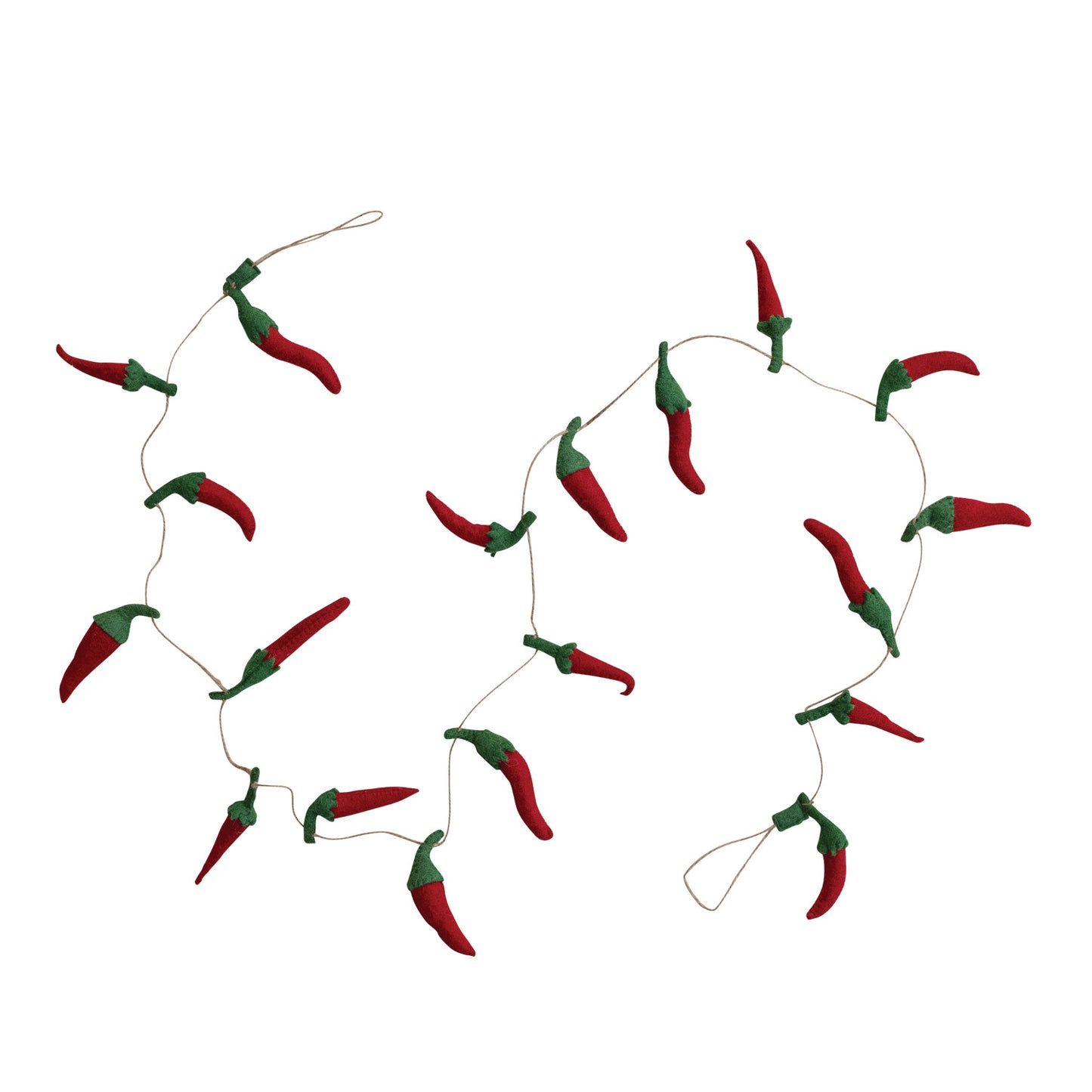 Wool Felt Chili Pepper Garland