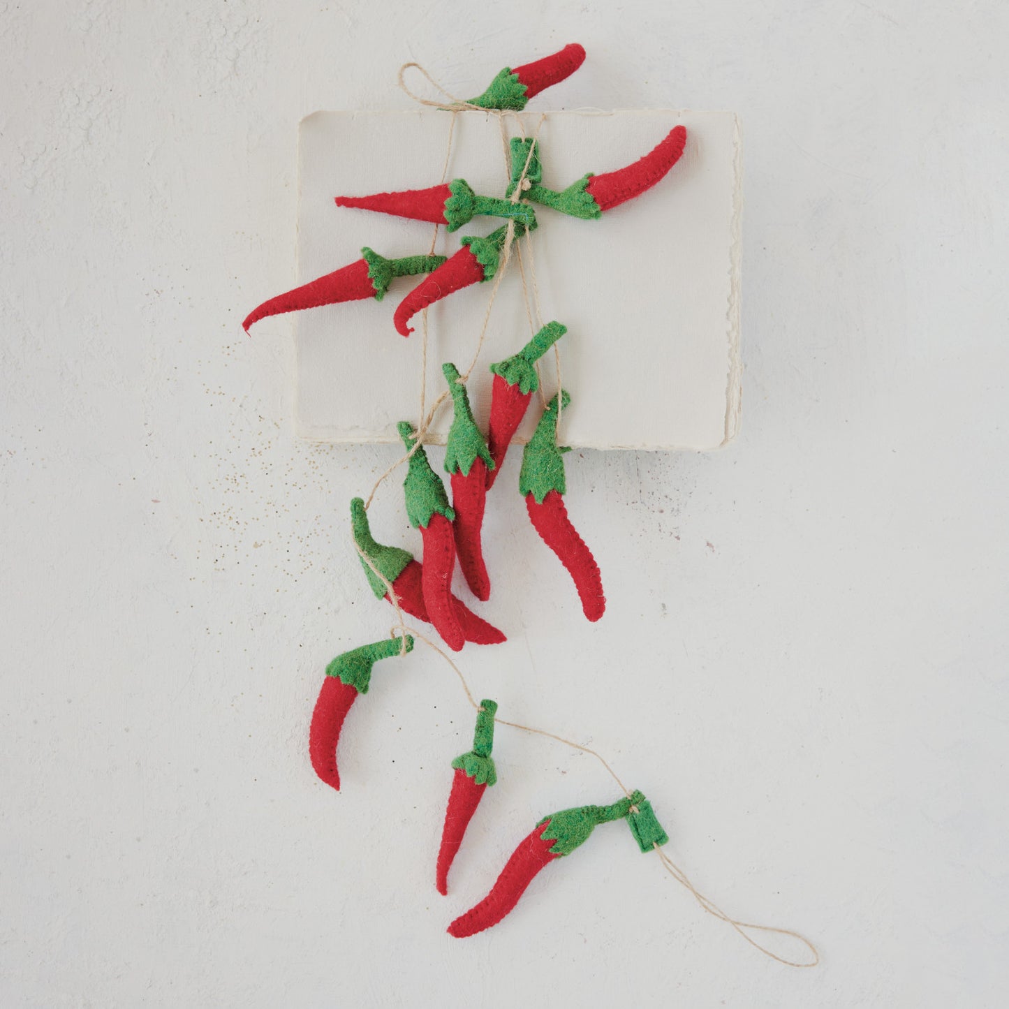 Wool Felt Chili Pepper Garland