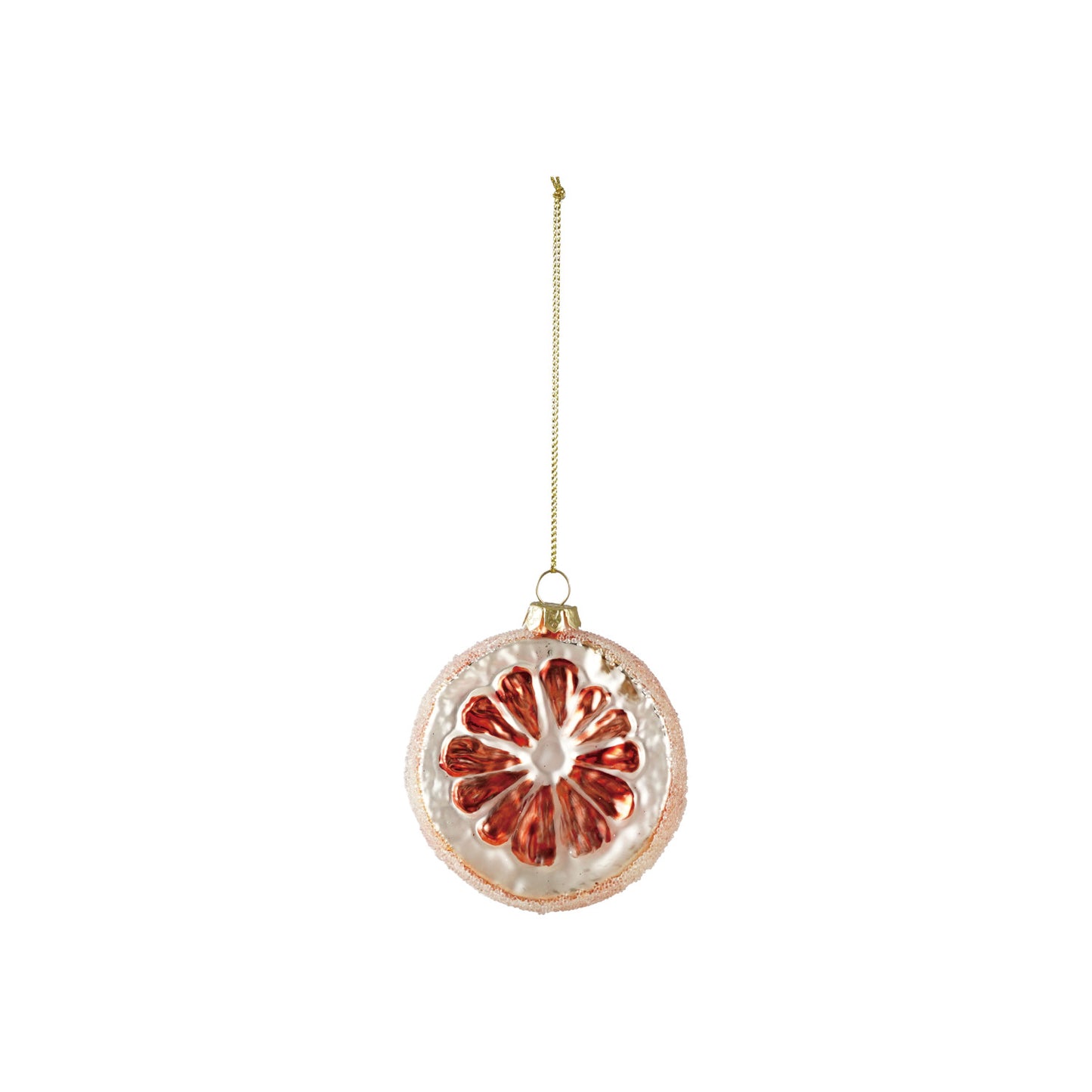 Glass Orange Ornament