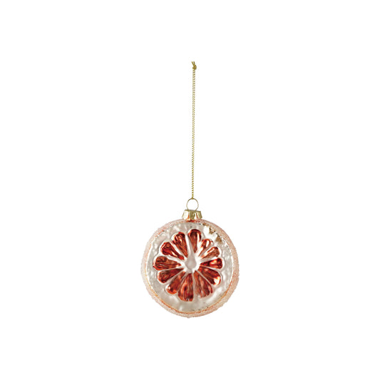 Glass Orange Ornament