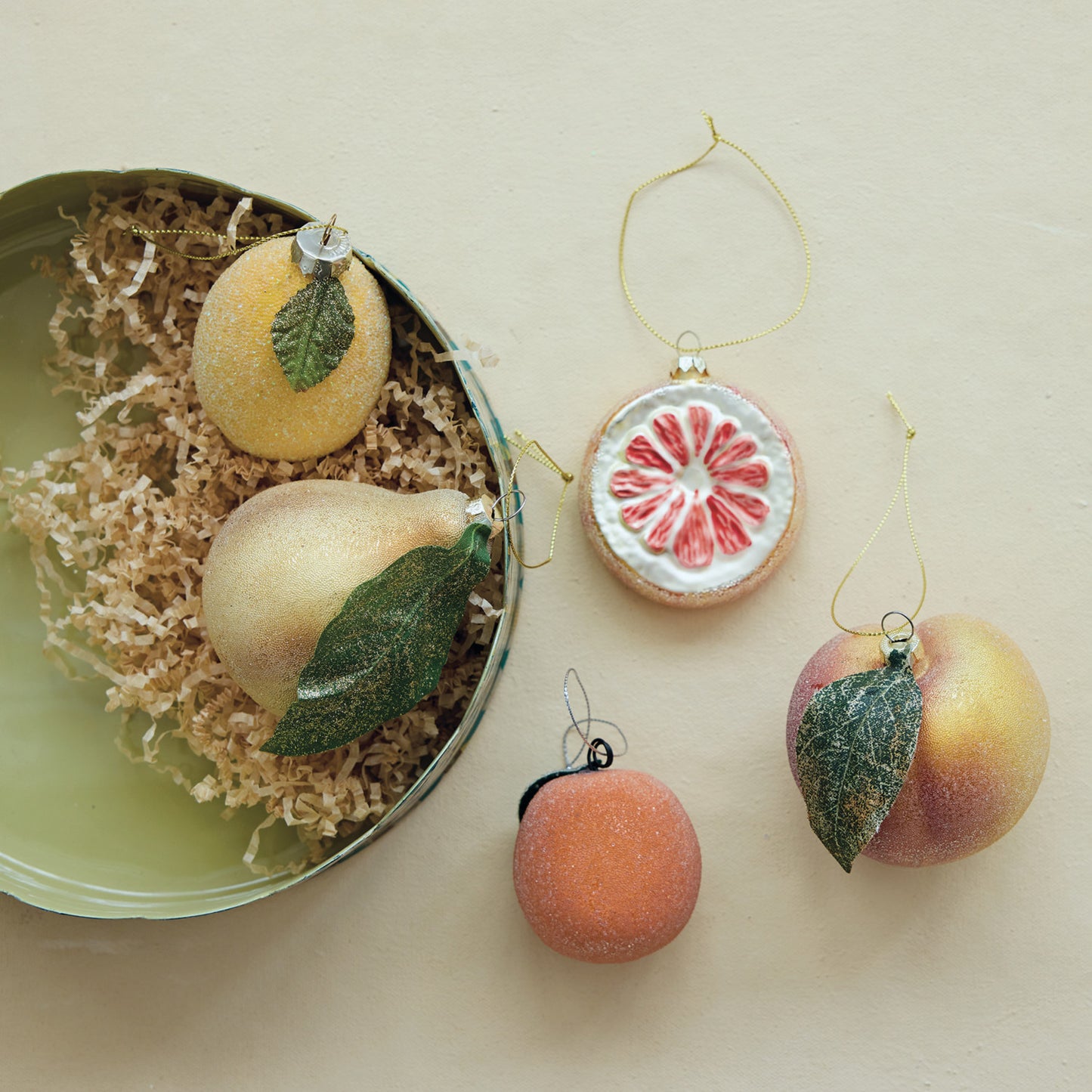 Glass Orange Ornament