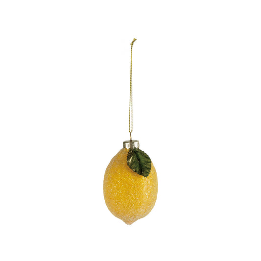 Glass Lemon Ornament