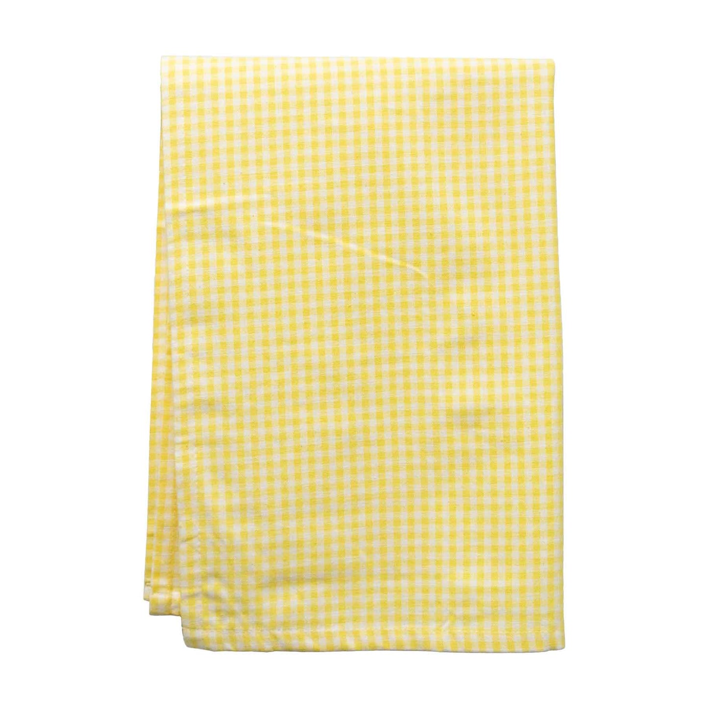 Yellow and white checkered hand towel the Laundry Evangelist