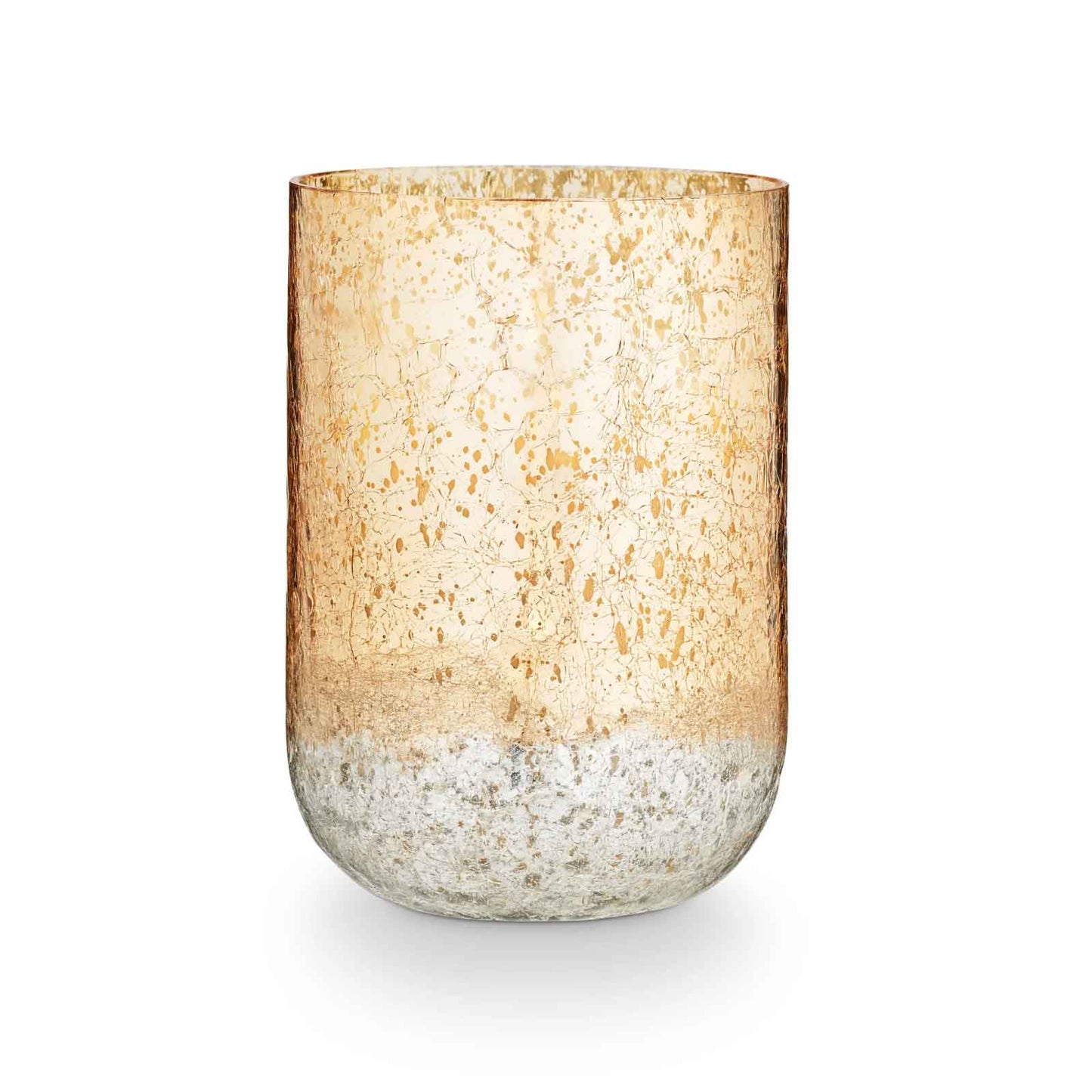 Winter White Large Radiant Glass Candle