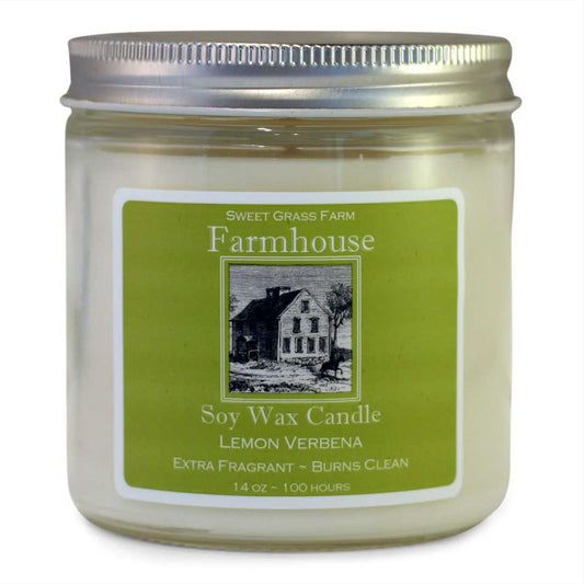 Farmhouse Large Soy Candles lemon verbena