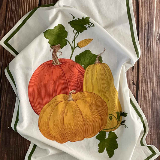 pumpkin floursack towel