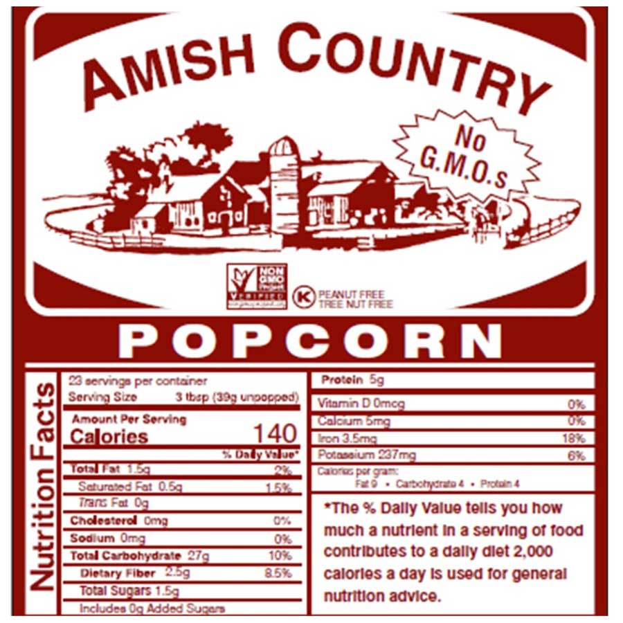 amish popcorn mushroom size