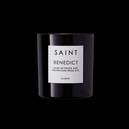 SAINT BENEDICT aint of Peace and Protection from Evil Candle